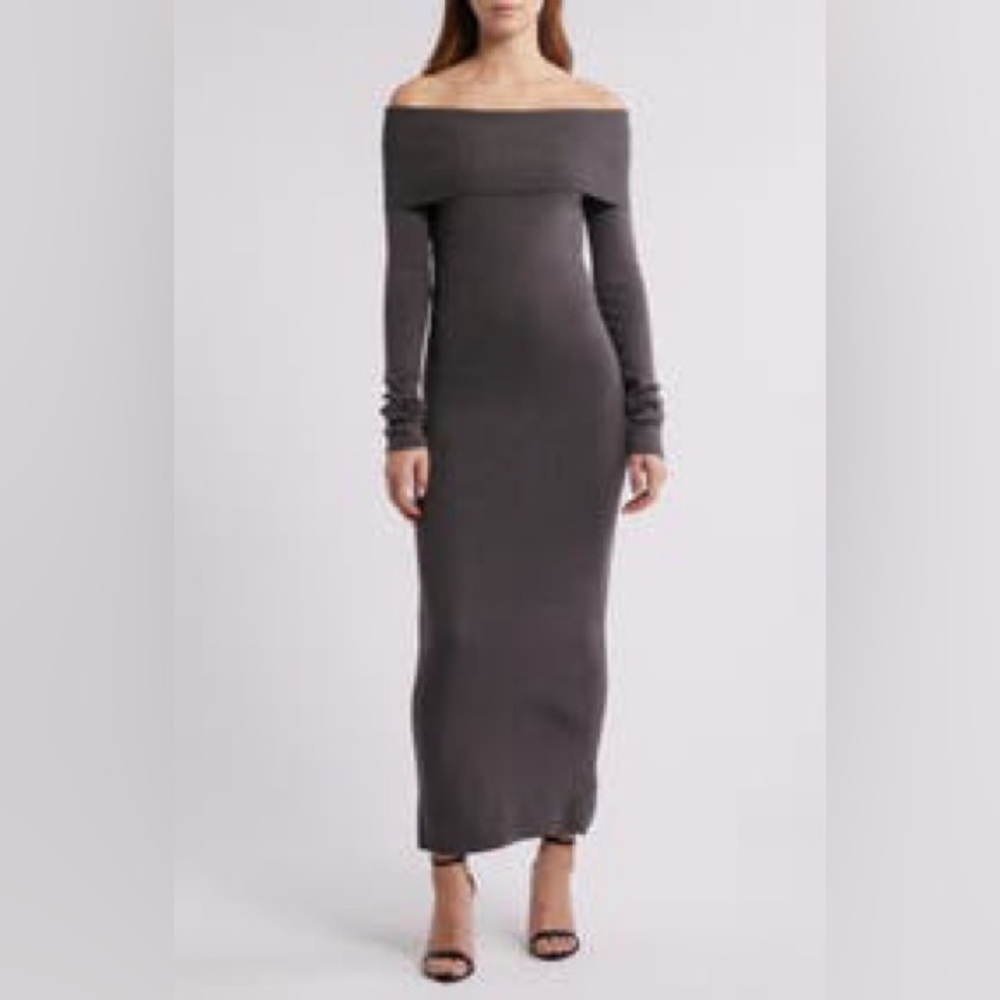 PETAL & PUP OFF THE SHOULDER KNIT MAXI DRESS ❤️NWT❤️IN STORES❤️